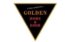 Golden home door