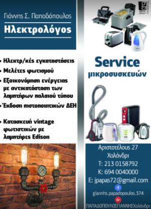 Κέντρο Ηλεκτρισμού Παπαδόπουλος Γιάννης